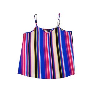 MISS LILI Striped Cami Tank Top Women's Size M